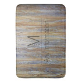 木目テクスチャモノグラム#4 バスマット (正面縦)