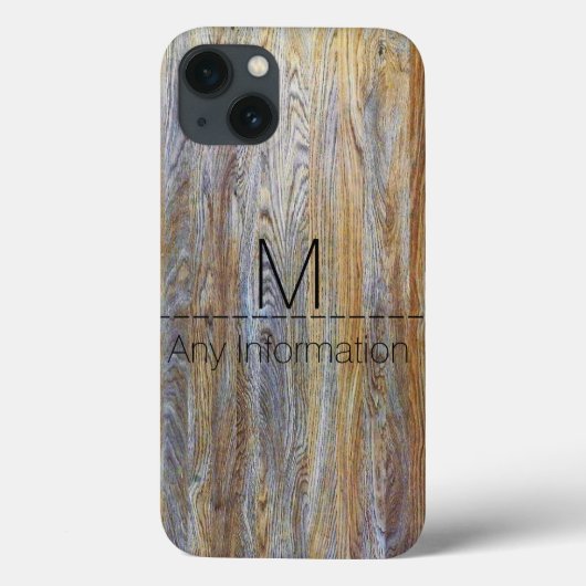 木目テクスチャモノグラム#4 Case-Mate iPhoneケース (裏面)