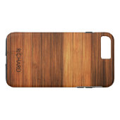 木目テクスチャモノグラム Case-Mate iPhoneケース (裏面(横))