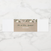 木目テクスチャ離れ結婚式の引き出物素朴 ペットボトルラベル (シングルラベル)