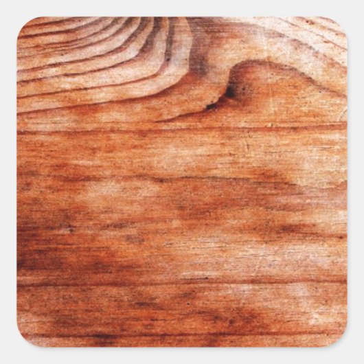 木目テクスチャ スクエアシール (正面)