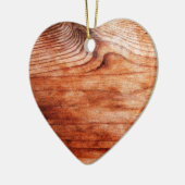 木目テクスチャ セラミックオーナメント (左)