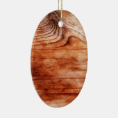木目テクスチャ セラミックオーナメント (右)