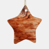 木目テクスチャ セラミックオーナメント (右)