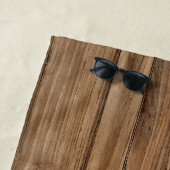 木目テクスチャ ビーチタオル (インサイチュ)