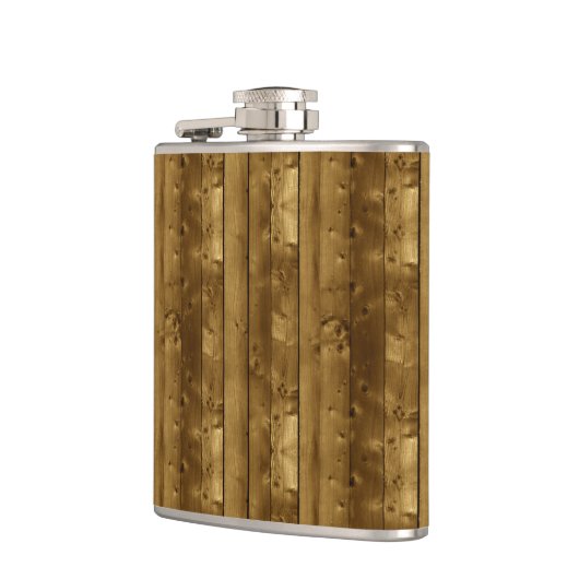 木目テクスチャ フラスク (左)