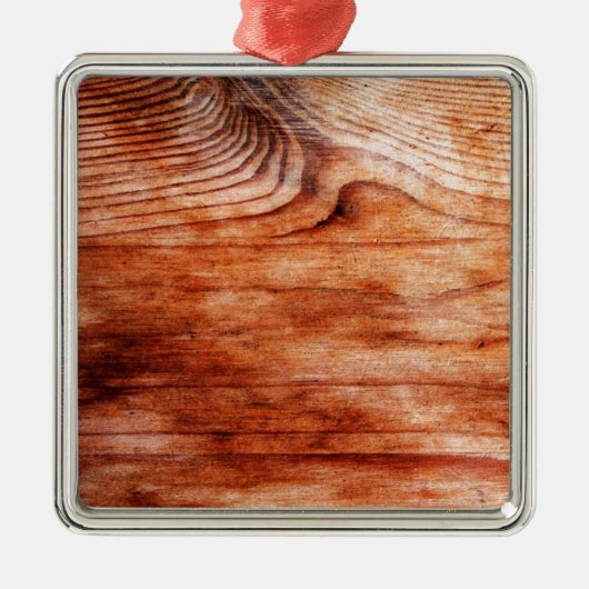 木目テクスチャ メタルオーナメント (正面)