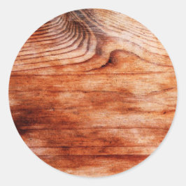 木目テクスチャ ラウンドシール