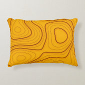 木目テクスチャ、線形抽象背景 アクセントクッション (正面)