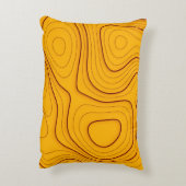 木目テクスチャ、線形抽象背景 アクセントクッション (裏面(縦))