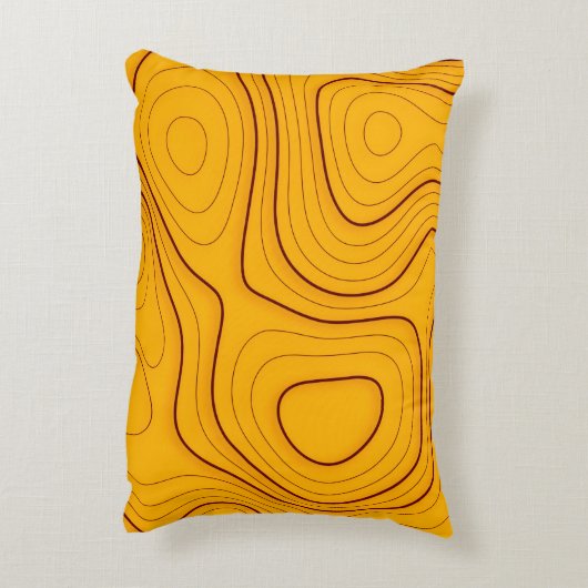 木目テクスチャ、線形抽象背景 アクセントクッション (裏面(縦))