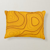 木目テクスチャ、線形抽象背景 アクセントクッション (裏面)