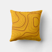 木目テクスチャ、線形抽象背景 クッション (裏面)