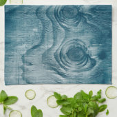 木目ノットテクスチャ キッチンタオル (折り畳み)