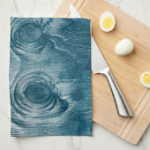 木目ノットテクスチャ キッチンタオル (四つ折り)