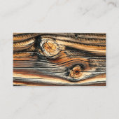 木目ノットテクスチャ 名刺 (正面)