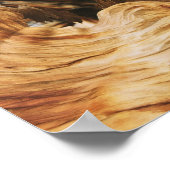 木目パターンテクスチャ自然 ポスター (角)