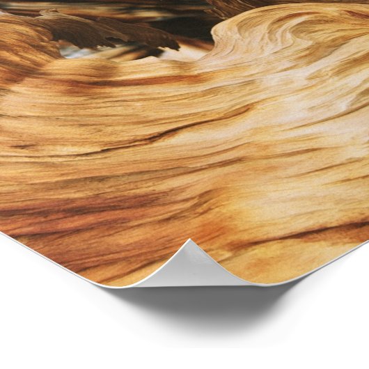 木目パターンテクスチャ自然 ポスター (角)