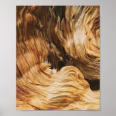 木目パターンテクスチャ自然 ポスター (正面)