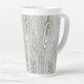 木目パターンラテマグカップ カフェラテマグ (右アングル)