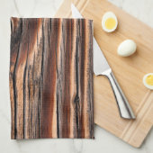 木目パターン キッチンタオル (四つ折り)