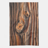 木目パターン キッチンタオル (縦)