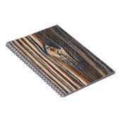 木目パターン ノートブック (右側)