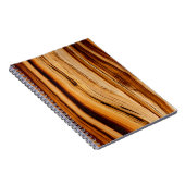 木目パターン ノートブック (右側)