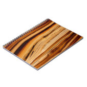 木目パターン ノートブック (左側)