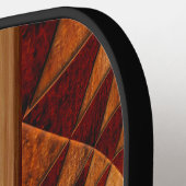 木目パターン ピックルボールラケット (左詳細)