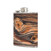 木目パターン フラスク (左)