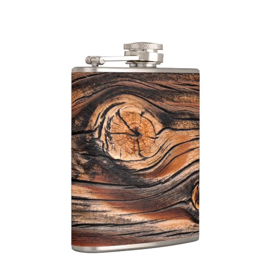 木目パターン フラスク (右)