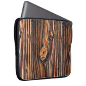 木目パターン ラップトップスリーブ (正面右)