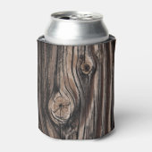 木目パターン 缶クーラー (缶正面)