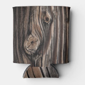 木目パターン 缶クーラー (正面)
