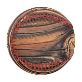 木目パターン 野球ボール (正面左)