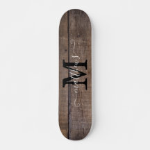 木目パター素朴ンモノグラムスクリプト名