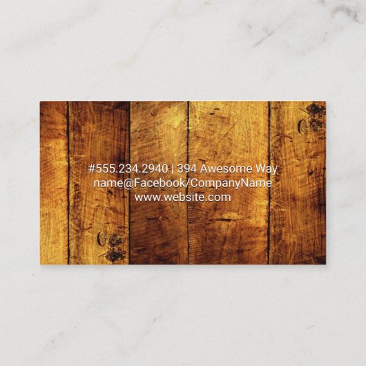 木目パネル | ファームイ素朴コン 名刺 (裏面)