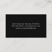 木目パネル(プリント) 名刺 (裏面)