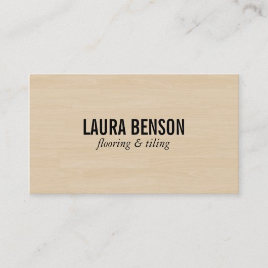 木目パネル(プリント) 名刺 (正面)