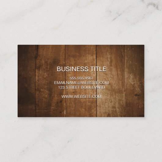 木目パネル 名刺 (裏面)