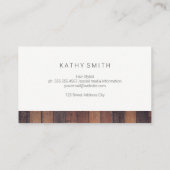 木目パネル |美容師 |サロン 名刺 (裏面)