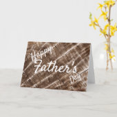 木目パーソナライズされた模様 カード (黄色い花)