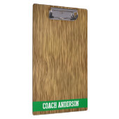 木目パーソナライズされた背景のコーチクリップボフェイクード クリップボード (右)