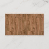 木目フェイクのバックグラウン空白のド名刺 名刺 (正面)
