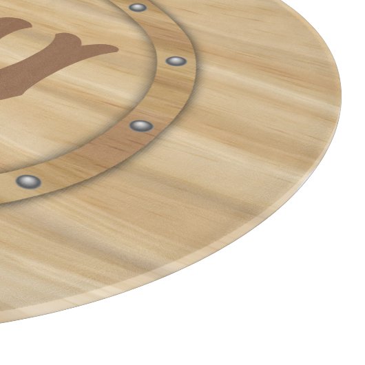 木目フェイクモノグラム カッティングボード (角)