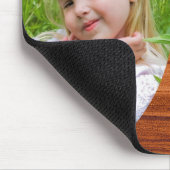 木目フォトフレーム マウスパッド (コーナー)