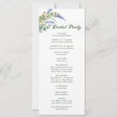 木目ブルーベリー素朴結婚式 プログラム (裏面)