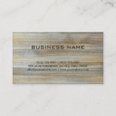 木目プロフェッショナルエレガントモノグラム#10 名刺 (裏面)