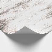 木目ホワイトカントリー素朴テクスチャの切り離し ラッピングペーパー (角)